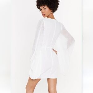 NWT Nasty Gal Texture You Tomorrow Plunging Mini Dress
